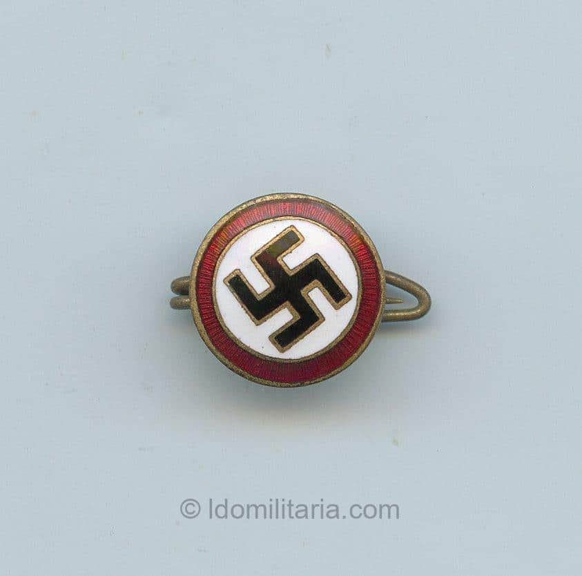 NSDAP Sympathie badge ''sunray pattern'' - 10mm (Floating Swastika)
