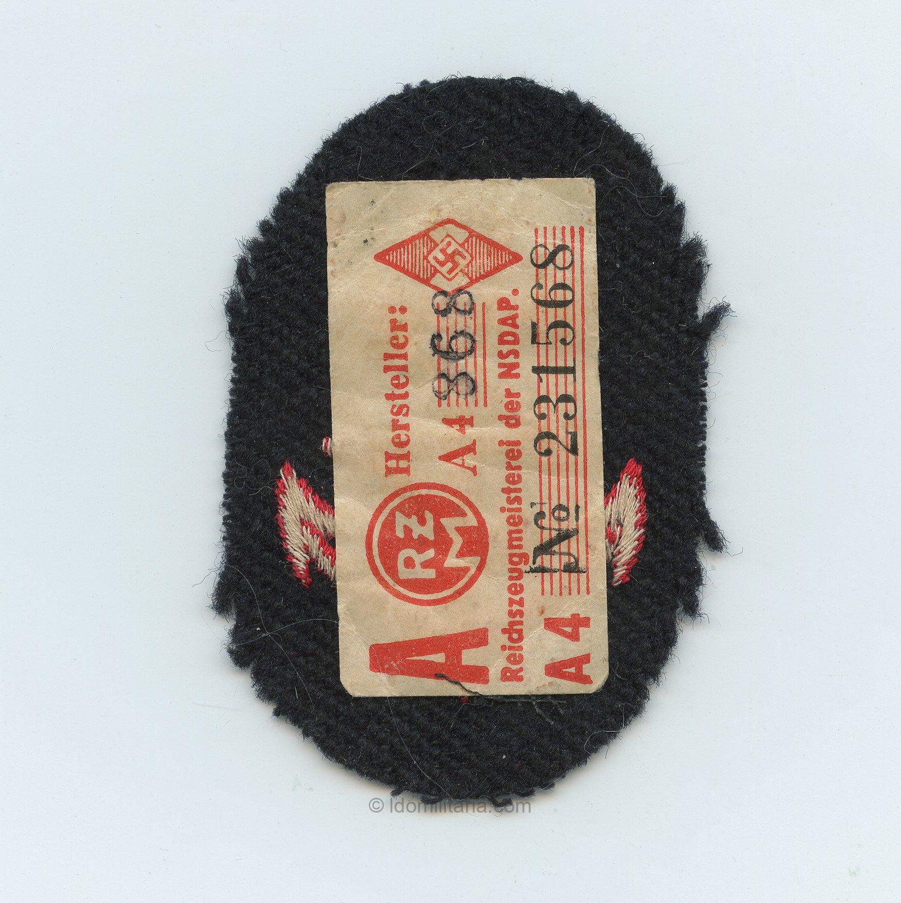 Marine HJ Wehrfunk insignia - RZM Tagged - Image 2