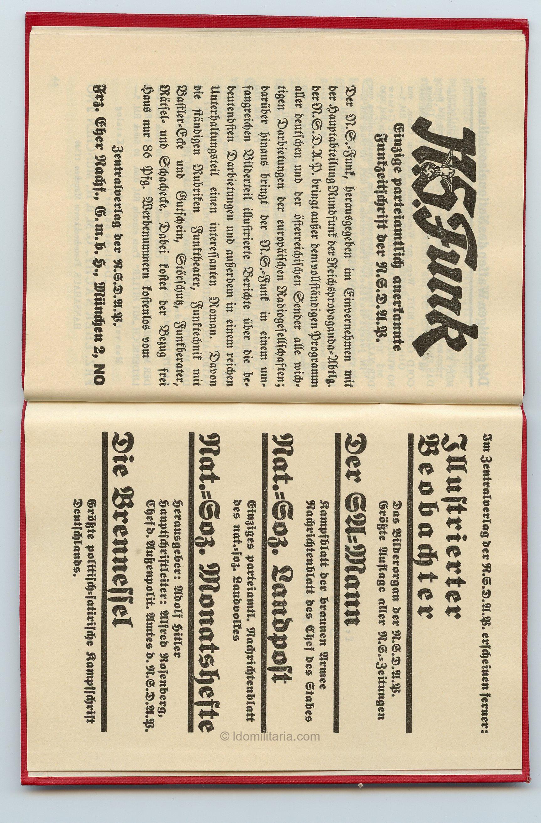 Early pattern NSDAP Membership ausweis - Image 6