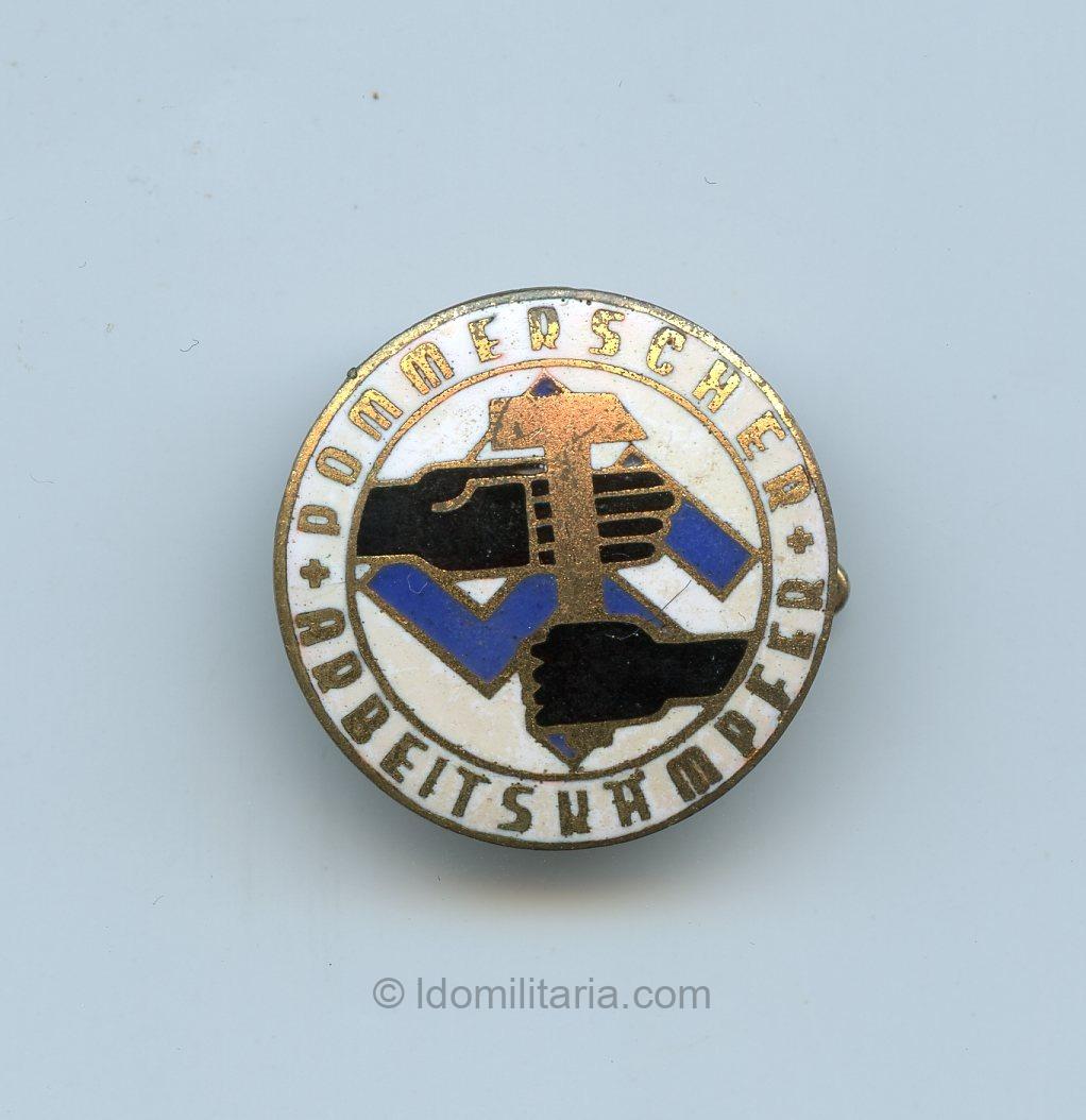 Pommerscher Arbeitskampfer Membership Badge - Paulmann & Crone, Lüdenscheid