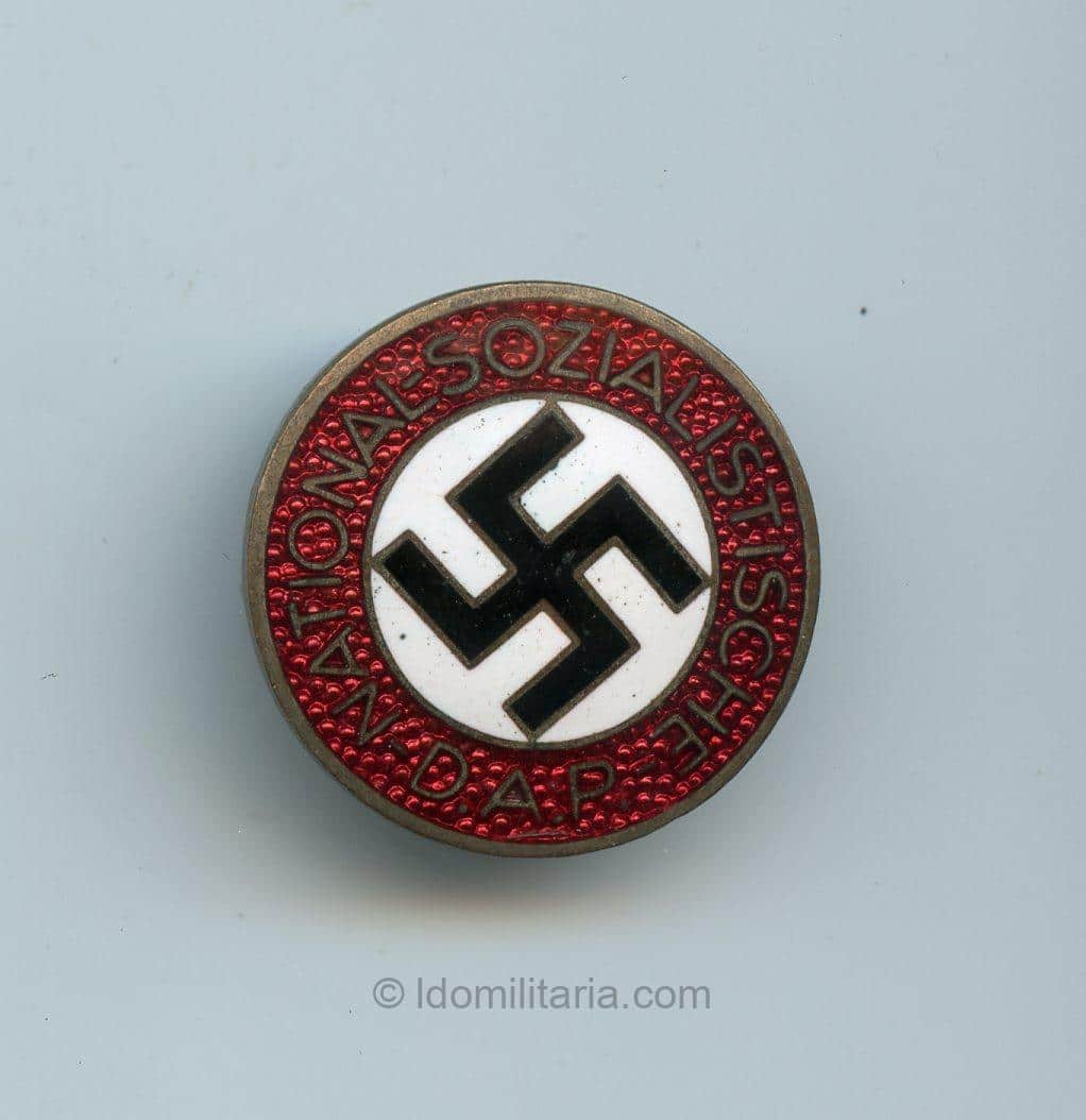 NSDAP Membership Badge - Hermann Aurich, Dresden