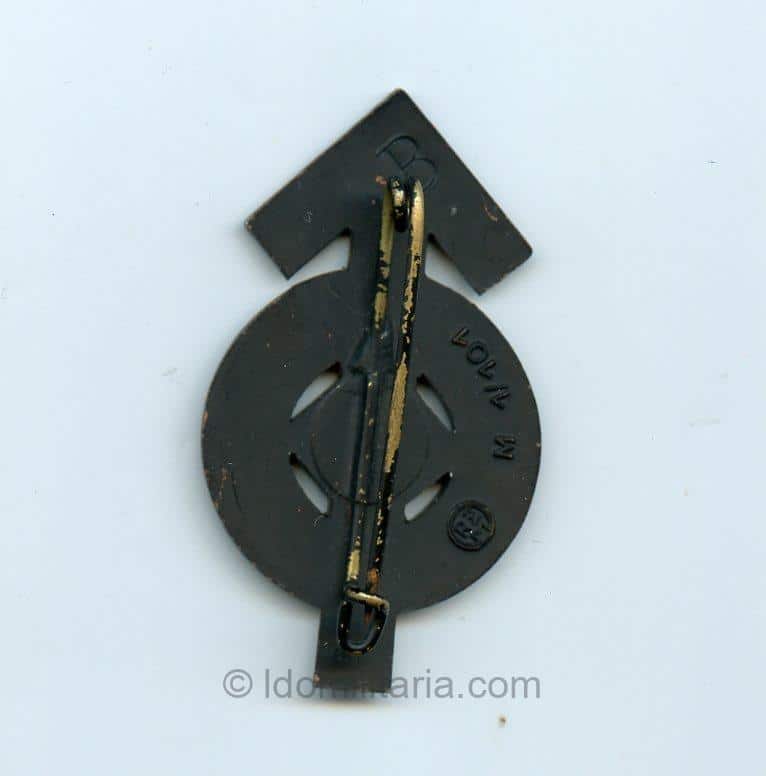 HJ Sports Badge in Black ''B'' Piece - Gustav Brehmer, Markneukirchen - Image 2