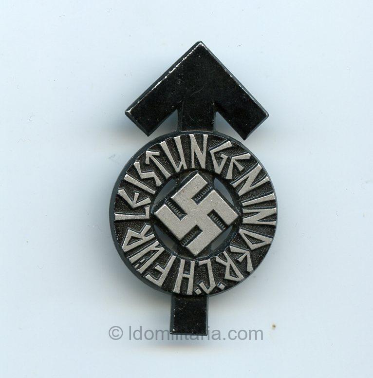 HJ Sports Badge in Black ''B'' Piece - Gustav Brehmer, Markneukirchen