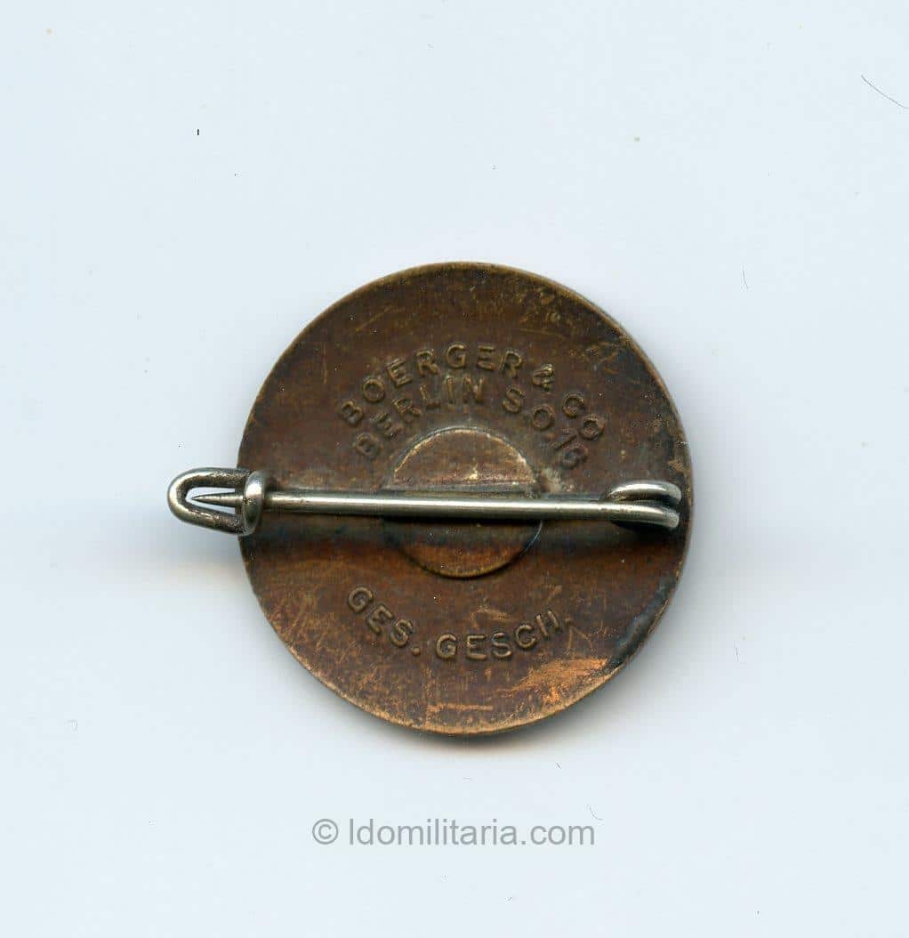 Early full maker NSDAP Membership Badge - Boerger & Co., Berlin - Image 2