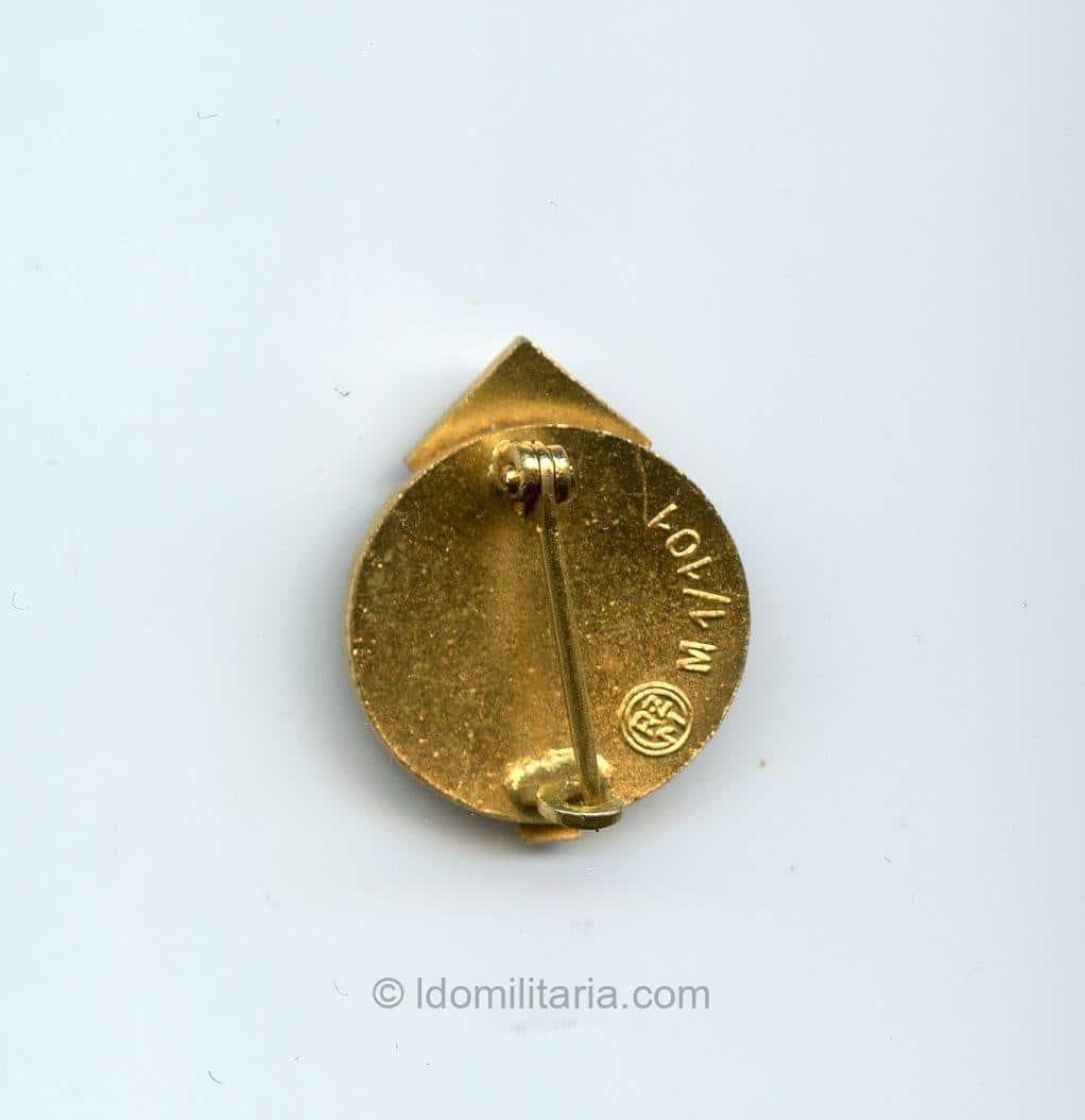 Miniature HJ Sports Badge in Gold - Gustav Brehmer, Markneukirchen - Image 2