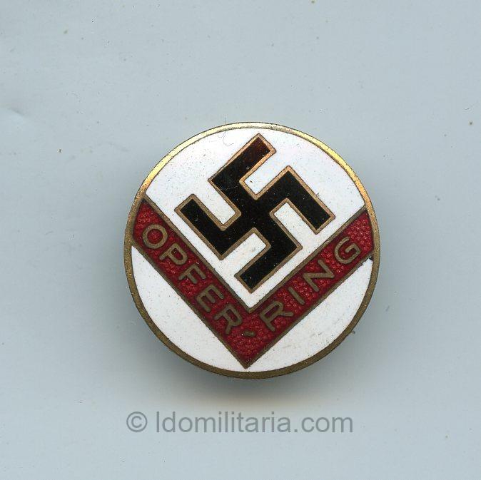 NSDAP Opferring badge – Gauleitung Mecklenburg