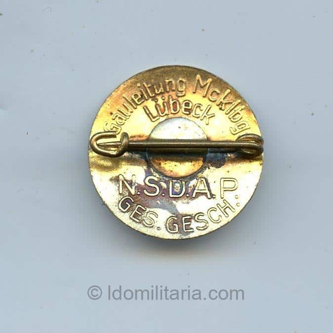 NSDAP Opferring badge – Gauleitung Mecklenburg - Image 2