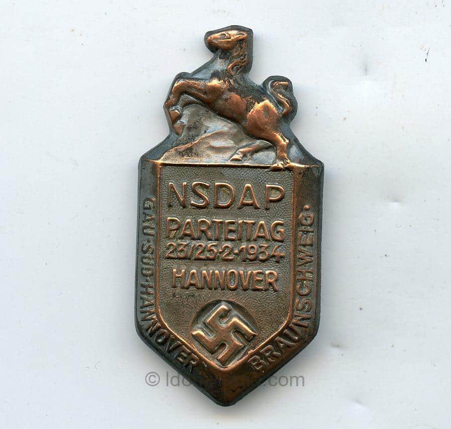 NSDAP Parteitag Hannover 1934 tinnie