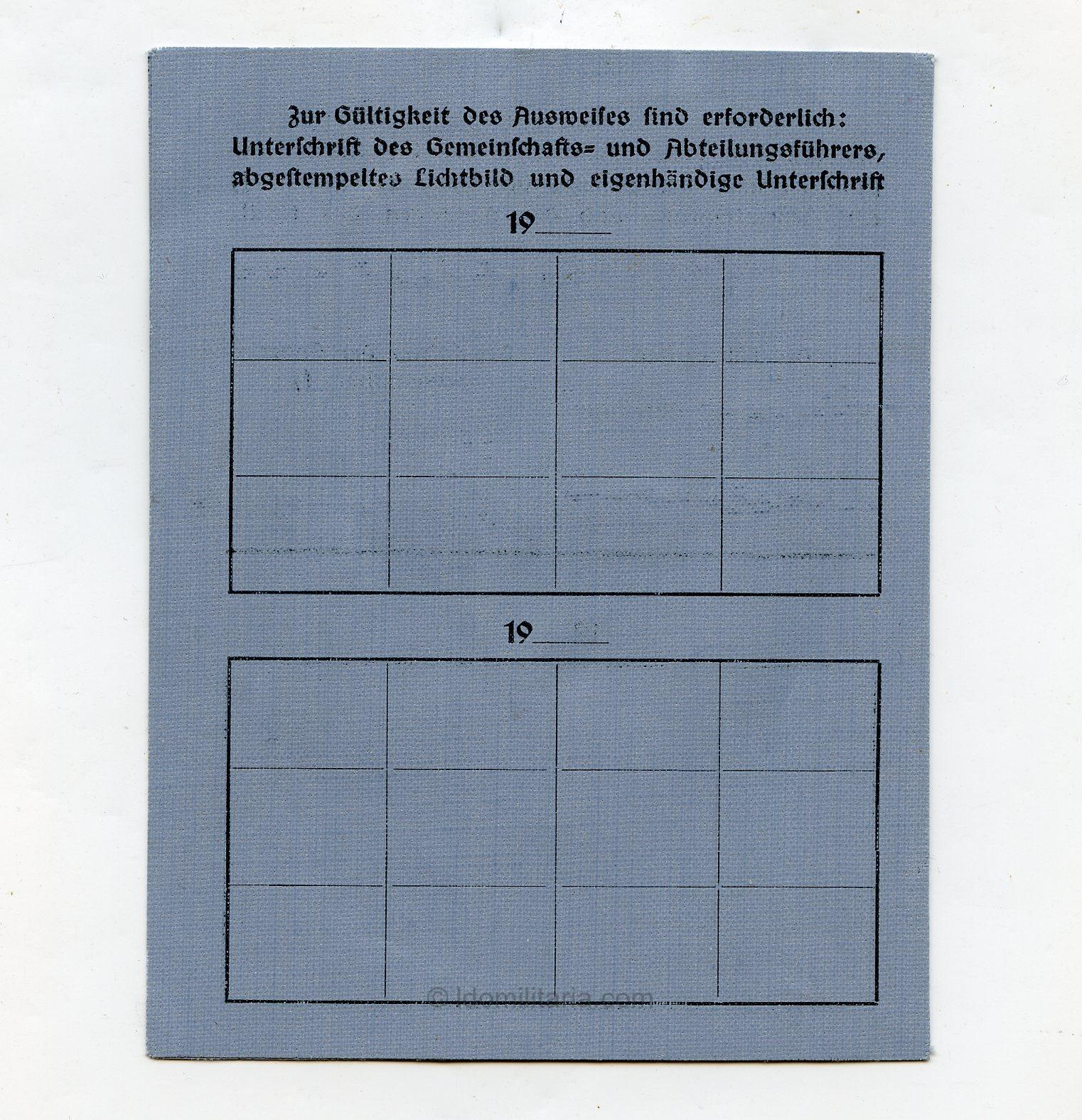 Extremely rare Sportgemeinschaft SS Braunschweig sport ausweis - Image 3