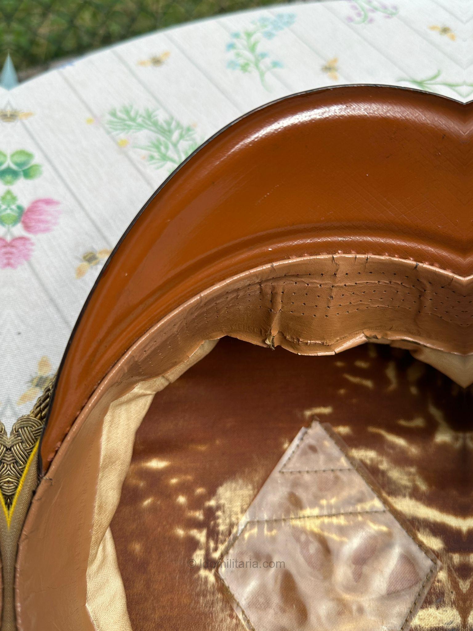 Extremely rare NSDAP Reichsleitung Visor Cap with Direct embroidered Oakleafs by August Müller - Image 9