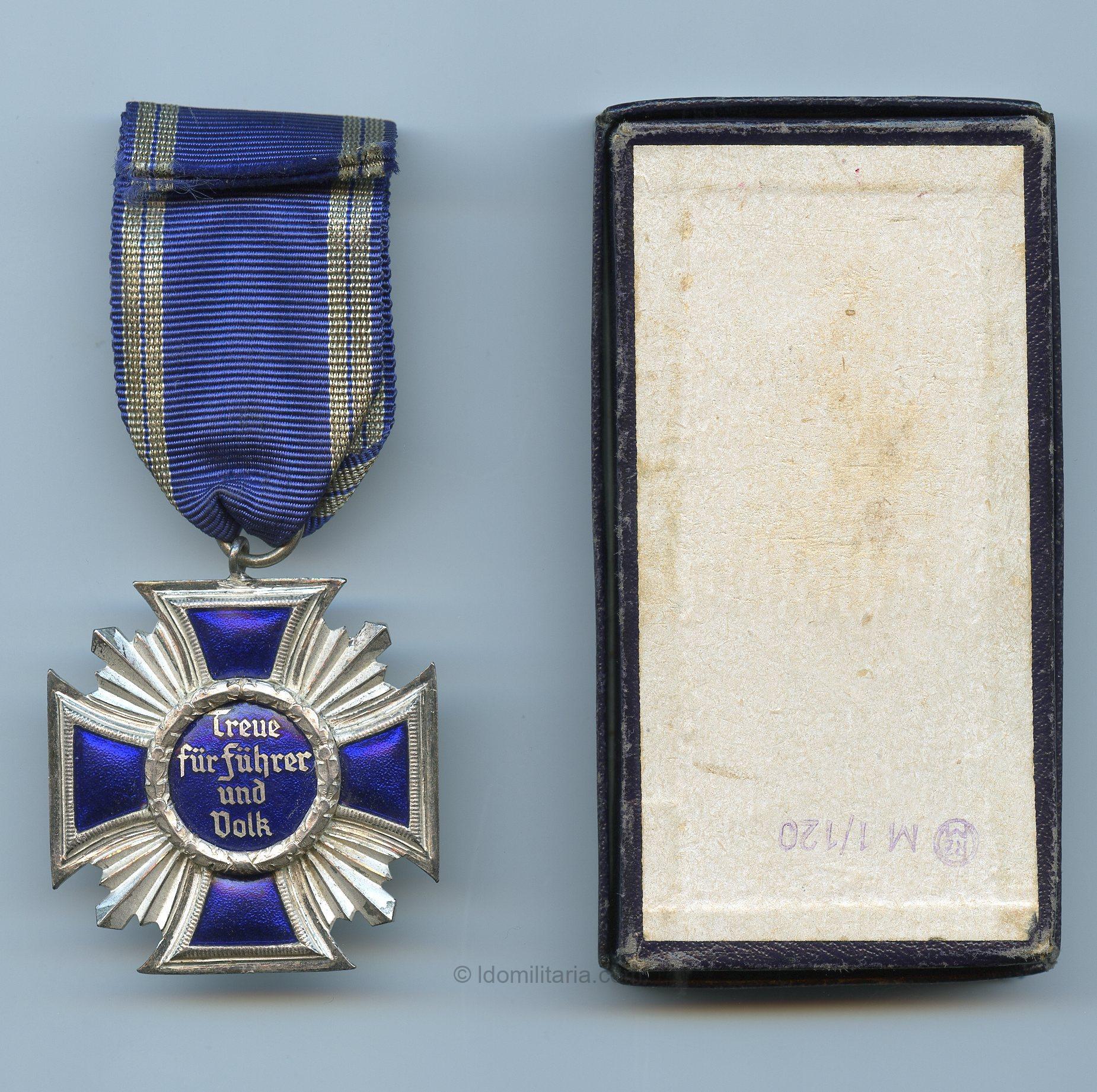 NSDAP 15 year service medal in case - Wilhelm Deumer, Lüdenscheid - Image 2
