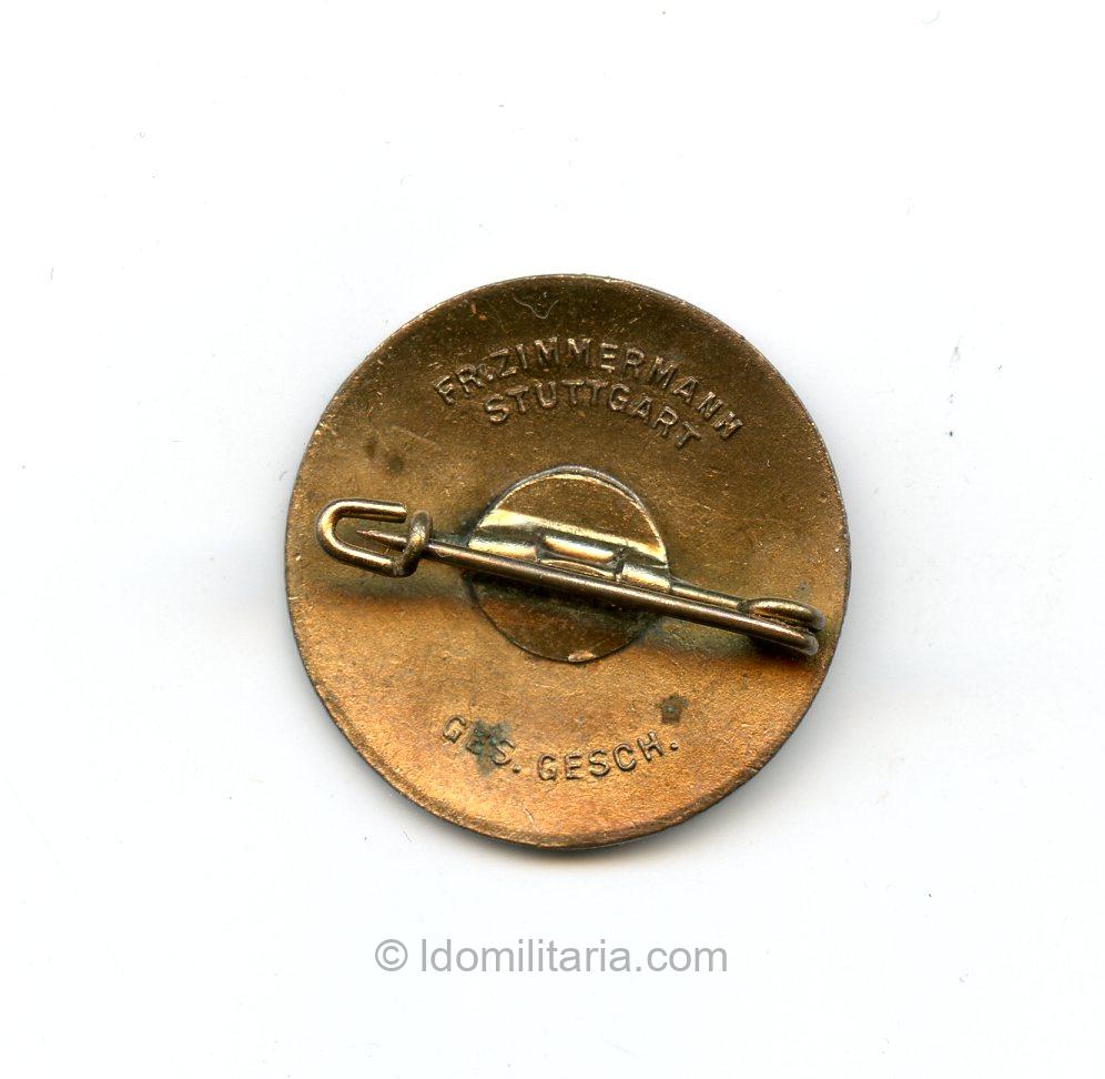 Volkische Deutsche Christen Membership badge - Fritz Zimmerman, Stuttgart - Image 2