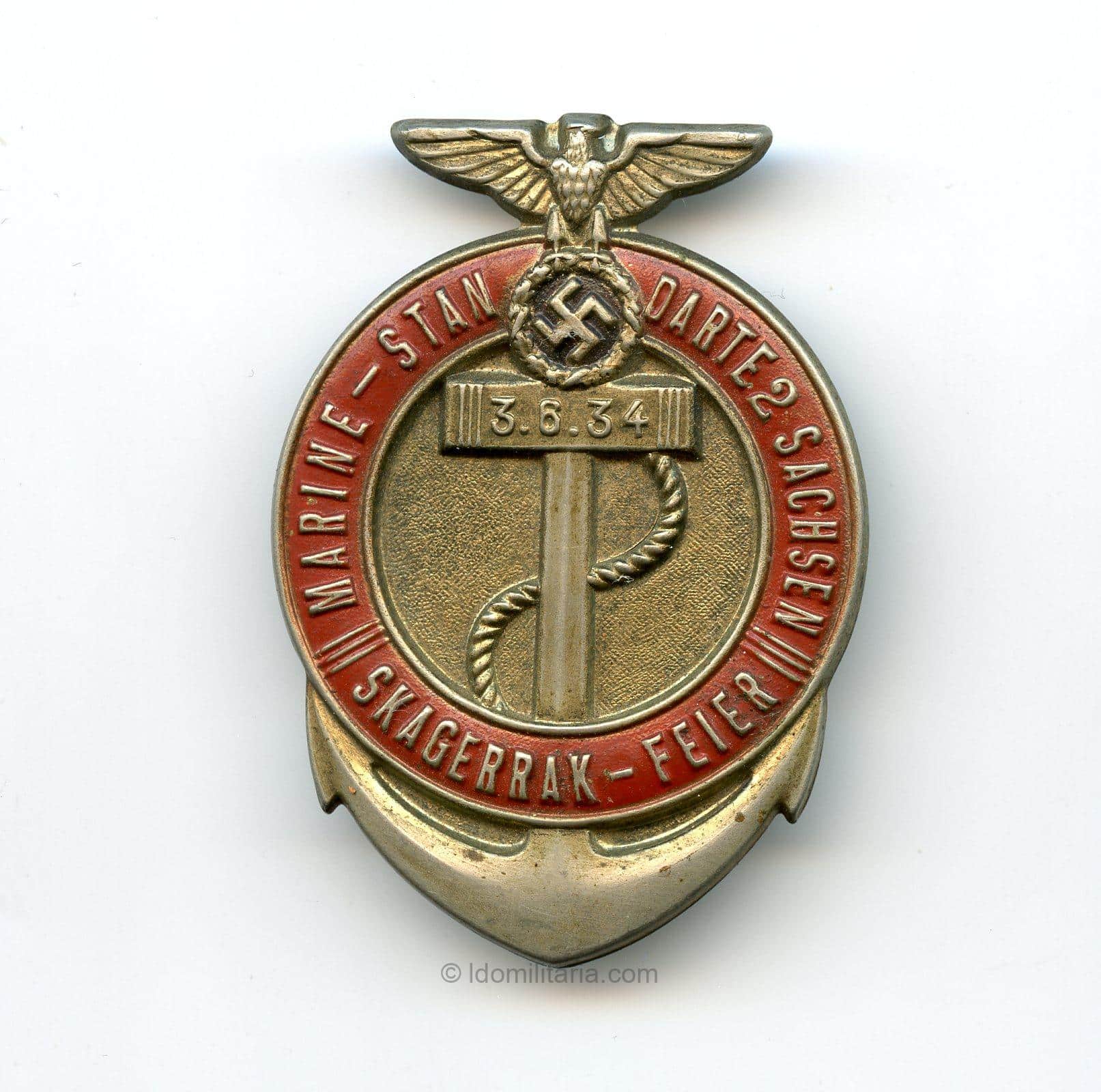 SA Marine Standarte 2 Sachsen Skagerrak-Feier 1934 tinnie