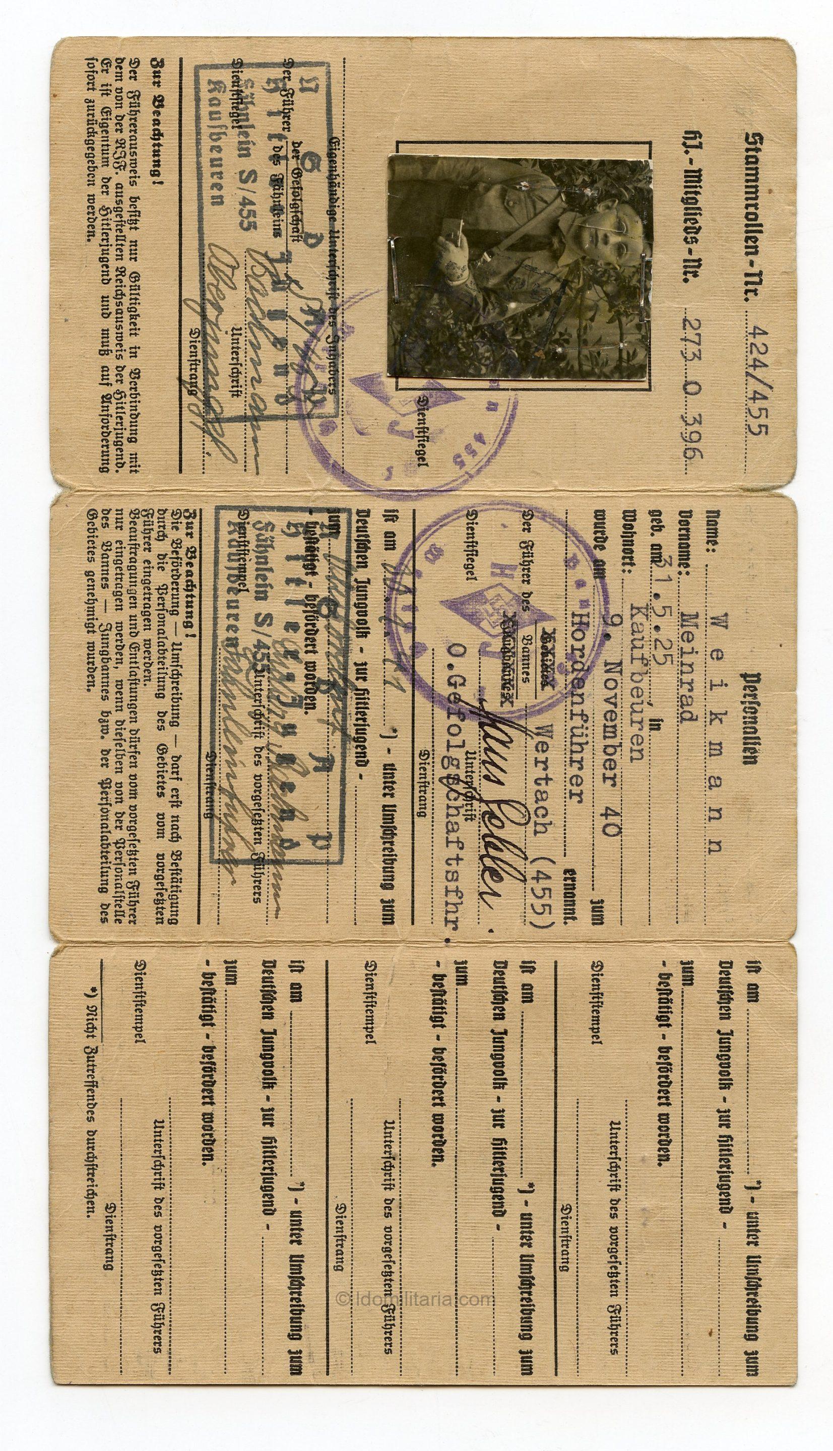HJ Membership ID lot with shoulder board - Image 2