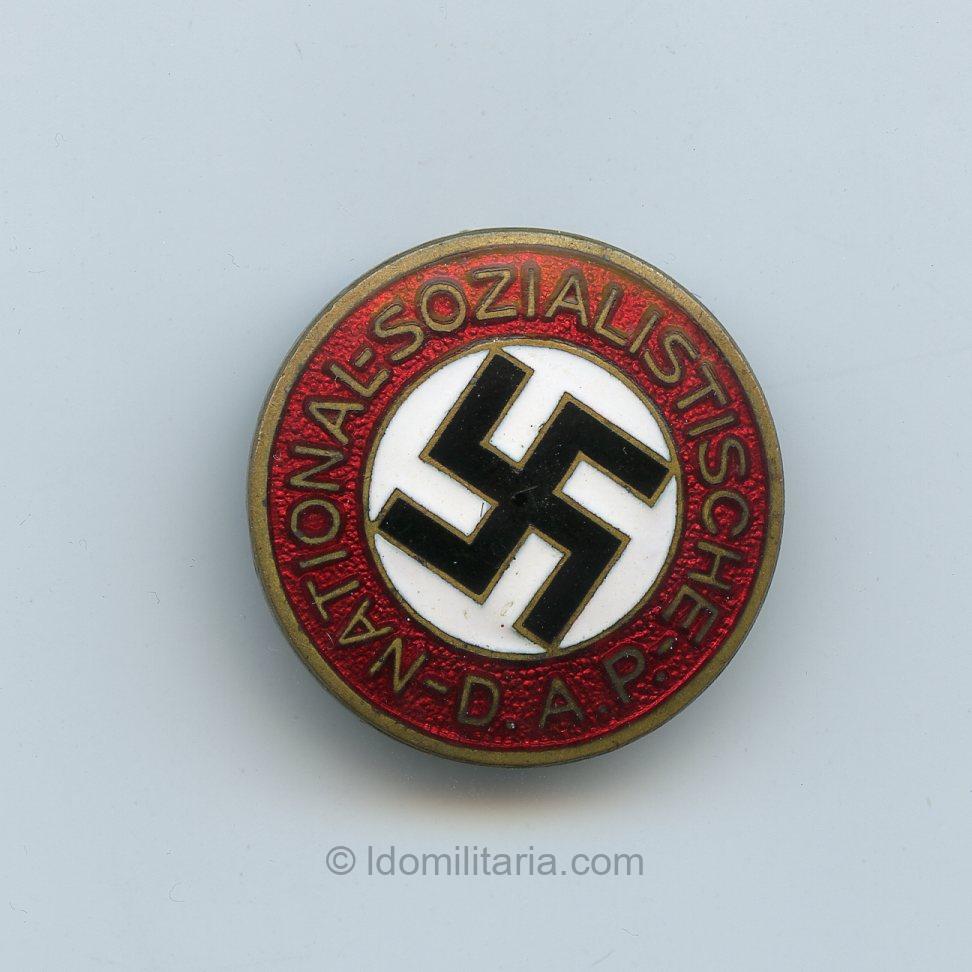 Rare early full maker NSDAP Membership badge - Schwertner & Cie, Granz-Eggenberg