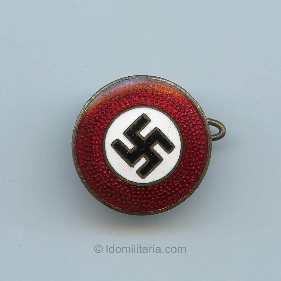 Rare early full maker NSDAP Sympathie badge - Rudolf Schanes, Wien