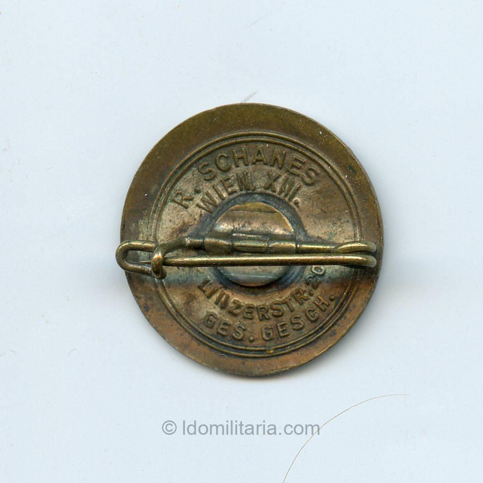 Rare early full maker NSDAP Membership badge - Rudolf Schanes, Wien - Image 2