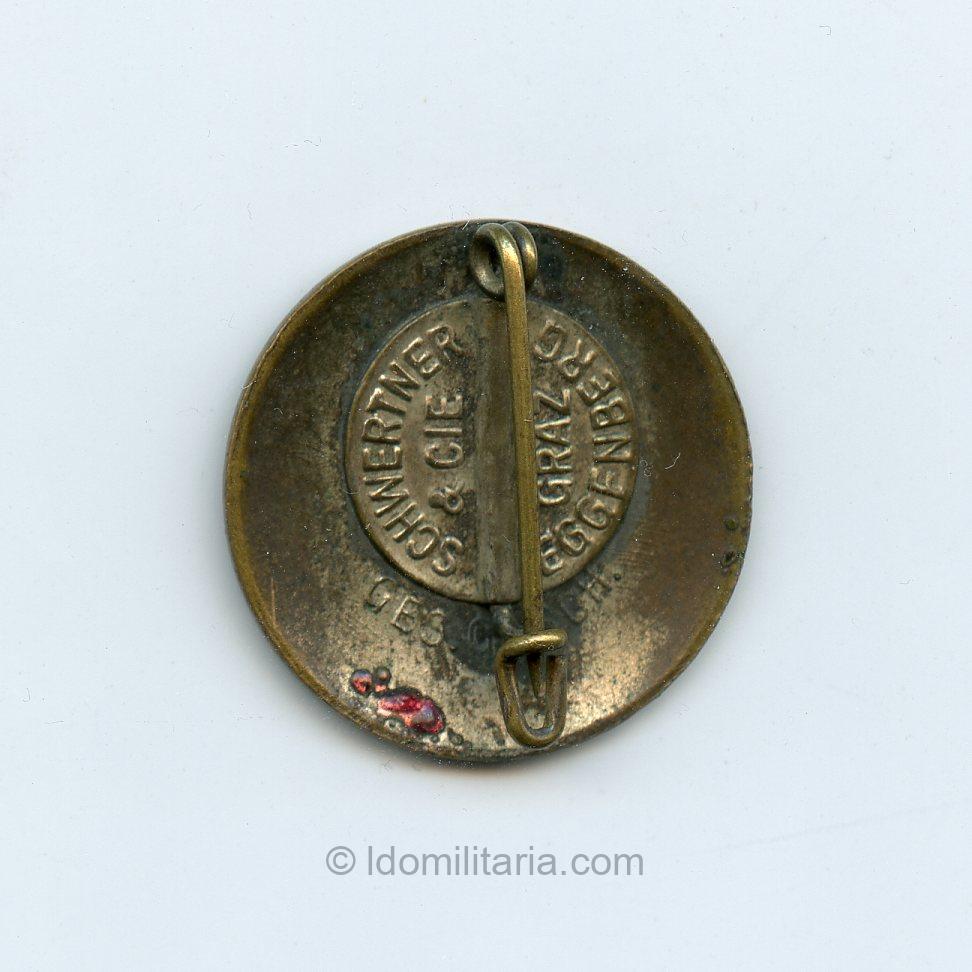 Rare early full maker NSDAP Membership badge - Schwertner & Cie, Granz-Eggenberg - Image 2