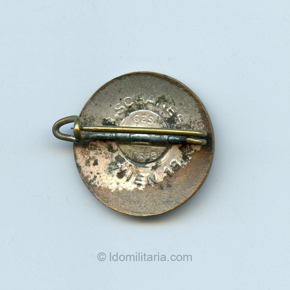 Rare early full maker NSDAP Sympathie badge - Rudolf Schanes, Wien - Image 2