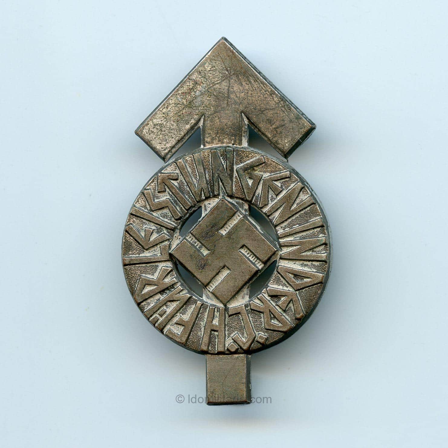 HJ Sports badge in silver ''B'' - A.D Schwerdt. Stuttgart