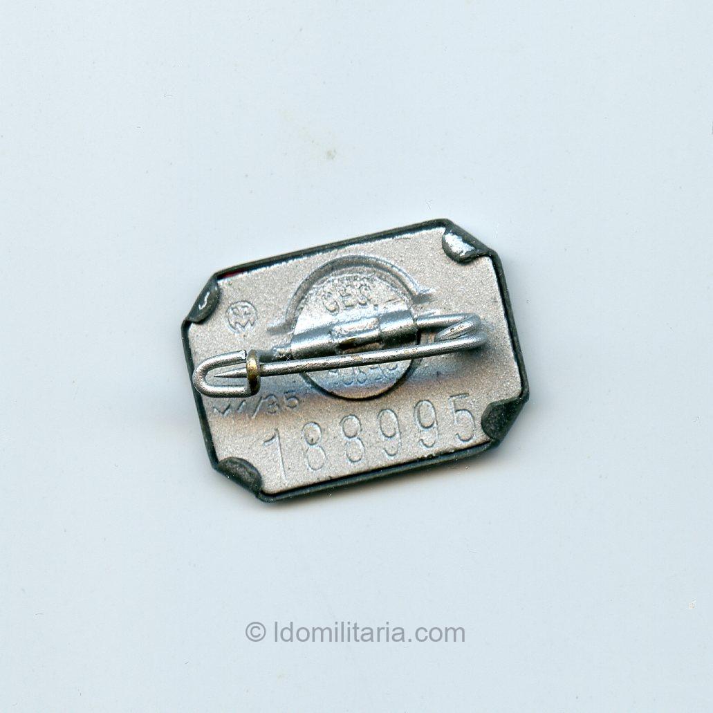 Jungmadel sport badge in silver '188995' - Wächtler & Lange, Mittweida - Image 2
