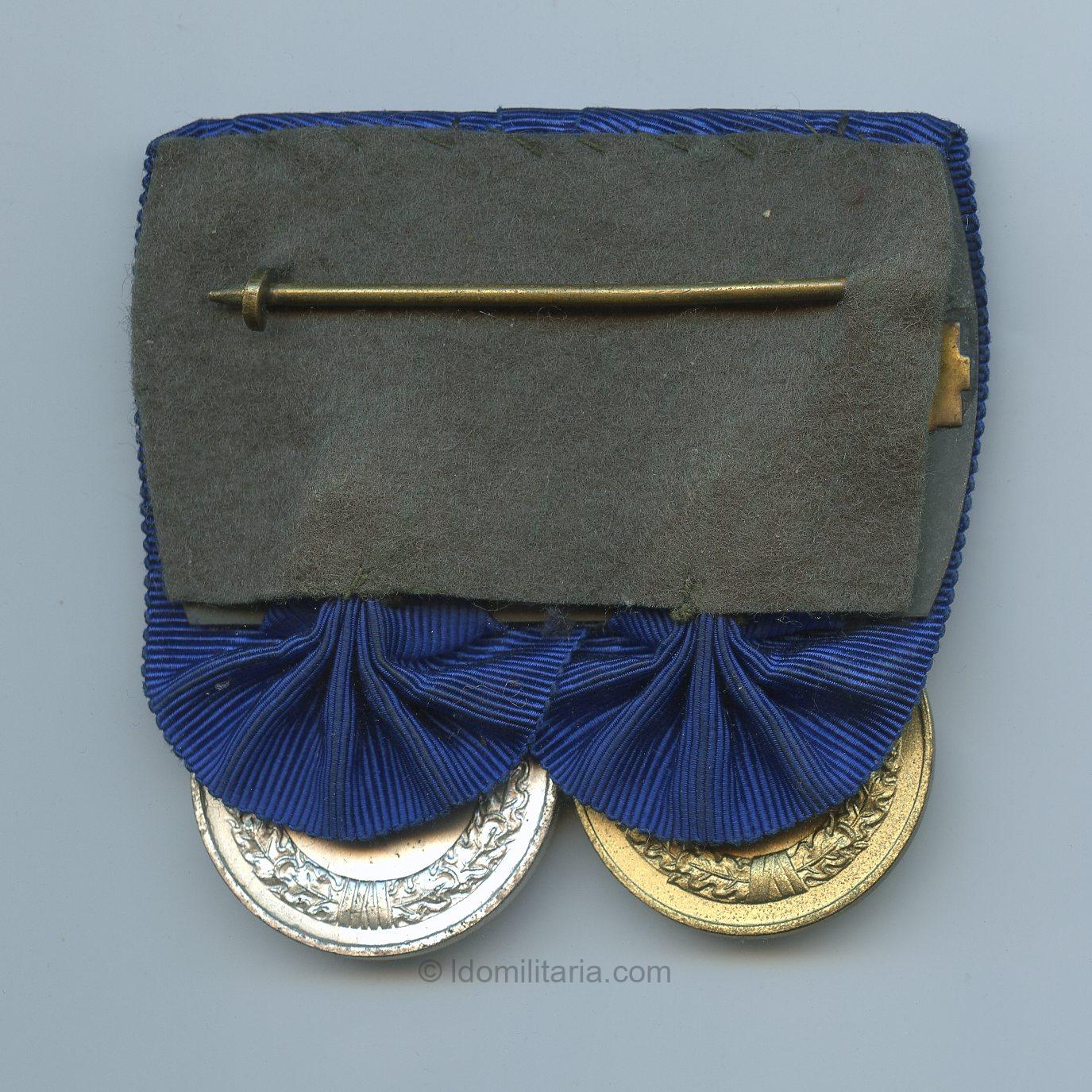 Wehrmacht 4 +12 year service medal bar - Image 2