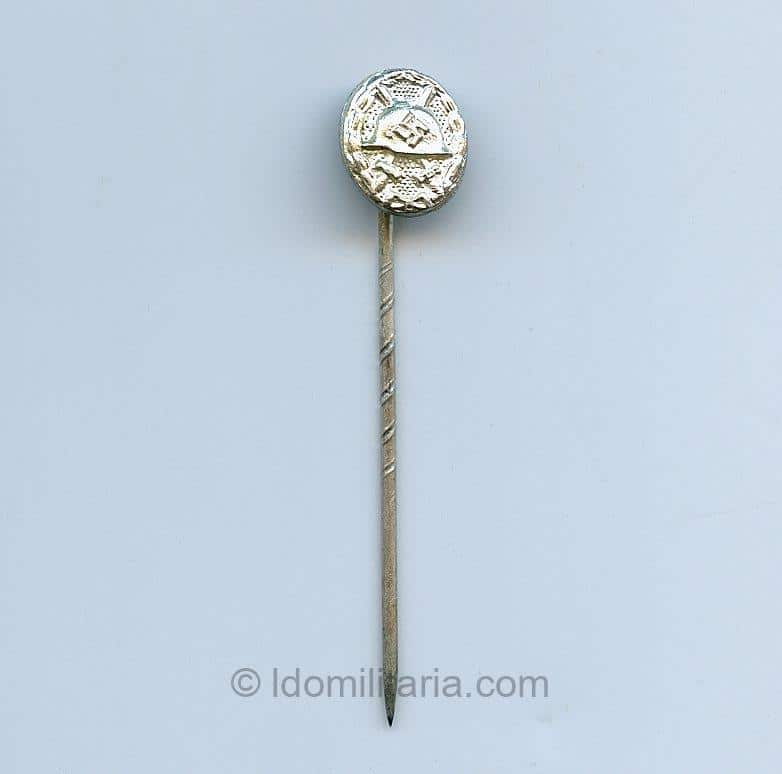 Wound badge in silver stickpin marked L/57 - Boerger & Co, Berlin