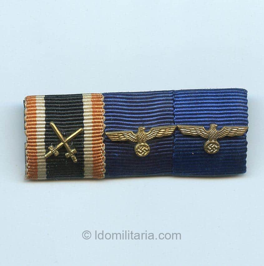 Three piece ribbon bar