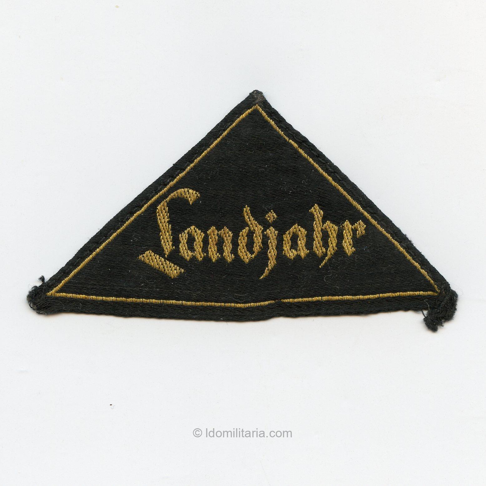 Rare early pattern HJ Landjahr district triangle