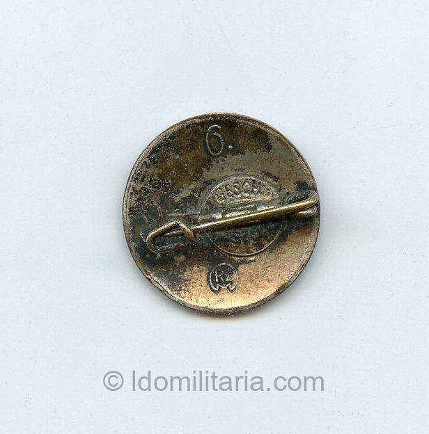 Transitional 18mm NSDAP membership badge '6' - Karl Hensler, Pforzheim - Image 2