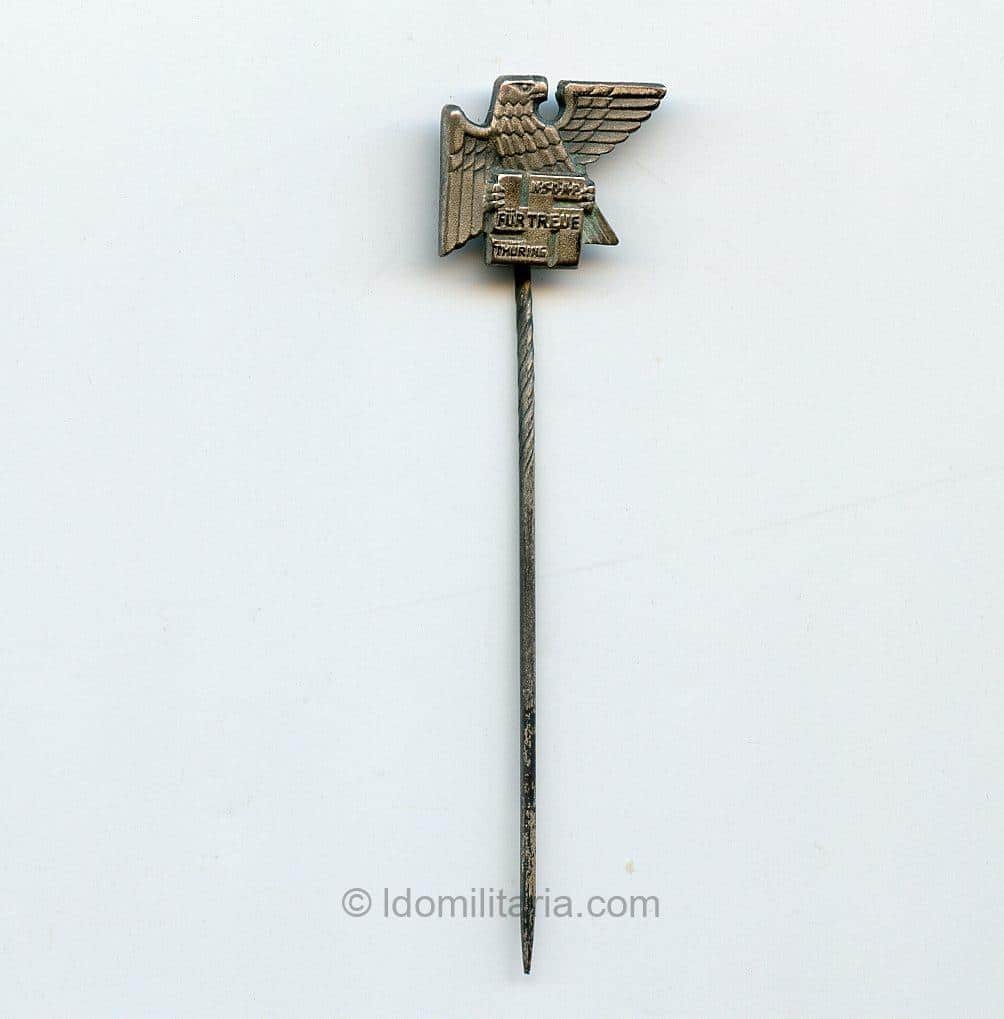 Gau Thüringen honor badge miniature ''800'' silver