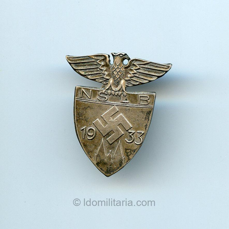 Rare NSLB 1933 badge ‘800’ silver – Ges. Gesch.