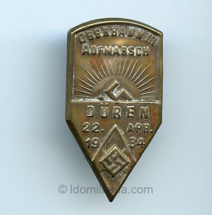 HJ Oberbann Aufmarsch Düren Tinnie 1934