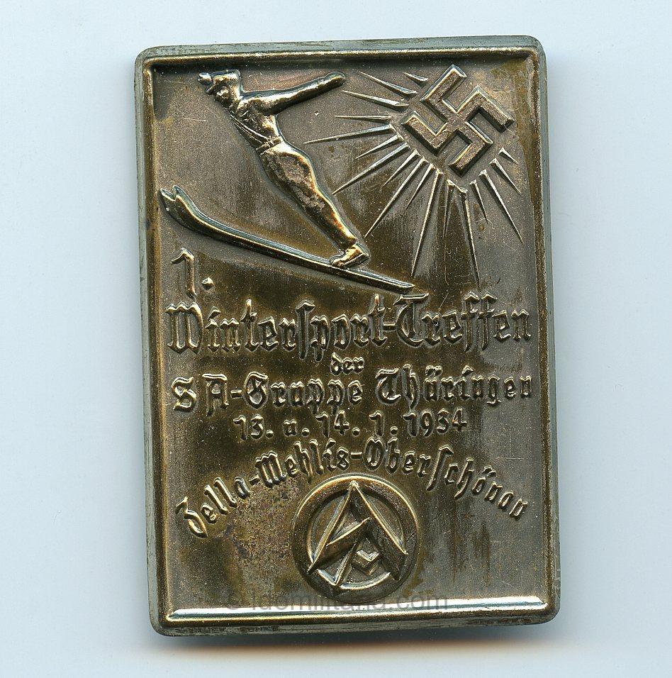 SA Wintersport-Treffen der Sa-Gruppe Thüringen 13.u.14.1.1934 Zella-Mehlis-Oberschönau tinnie