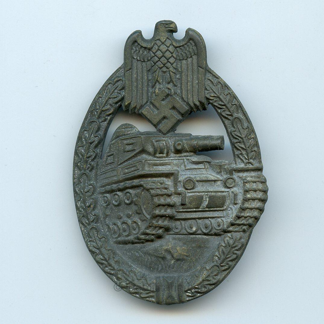 Panzer assault badge in silver - Ferdinand Wiedmann, Frankfurt Am Main