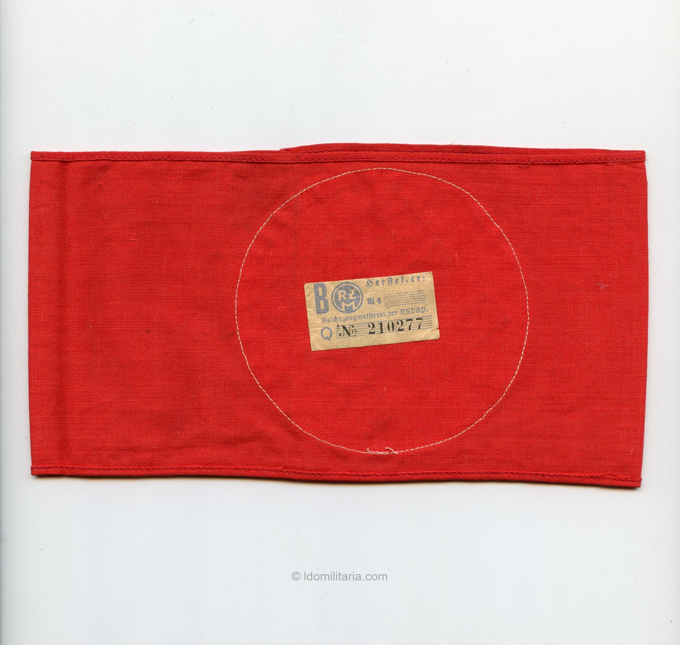 Thee-piece construction NSDAP Armband - RZM Tagged - Image 2