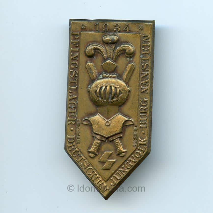 HJ/DJ Pfingstlager Burg Manstein 1934 tinnie