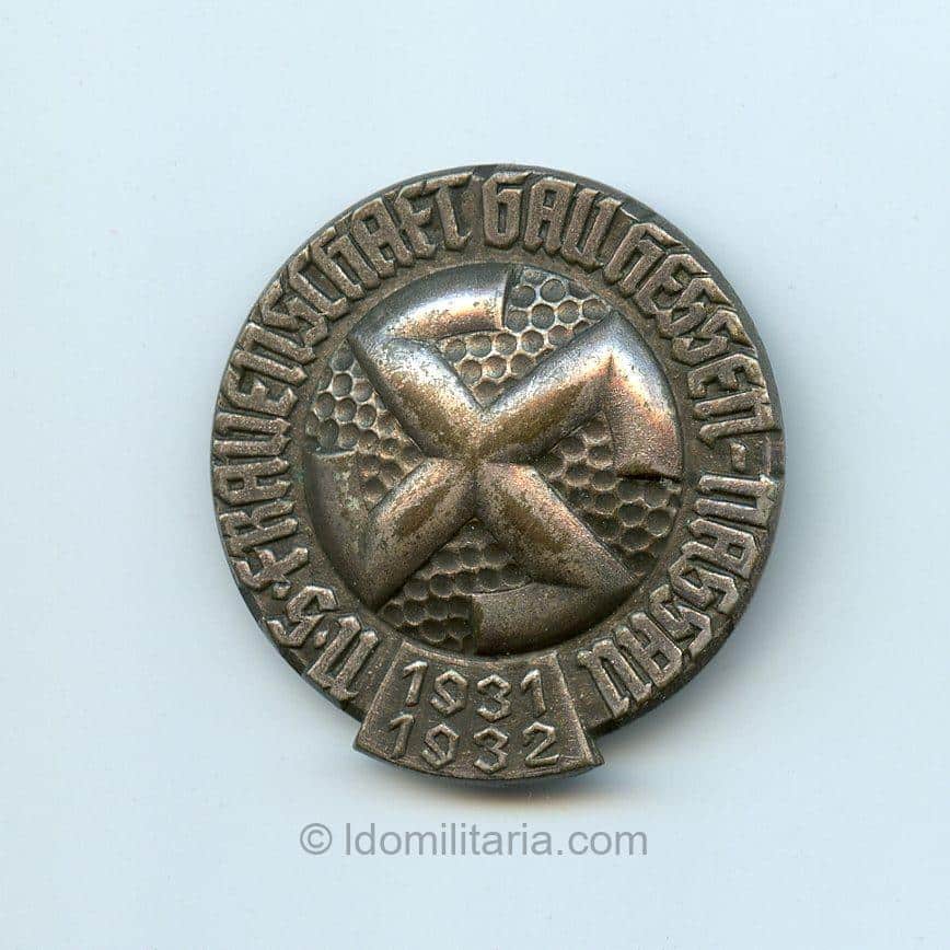 N.S. Frauenschaft Gau Hessen-Nassau honor badge 1931-1932