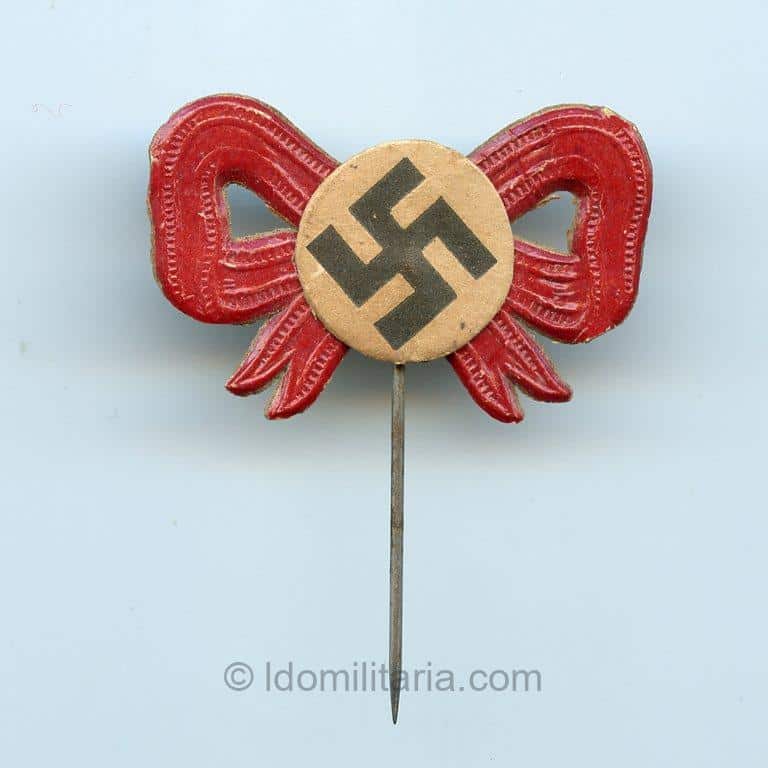 Paper swastika sympathie stickpin
