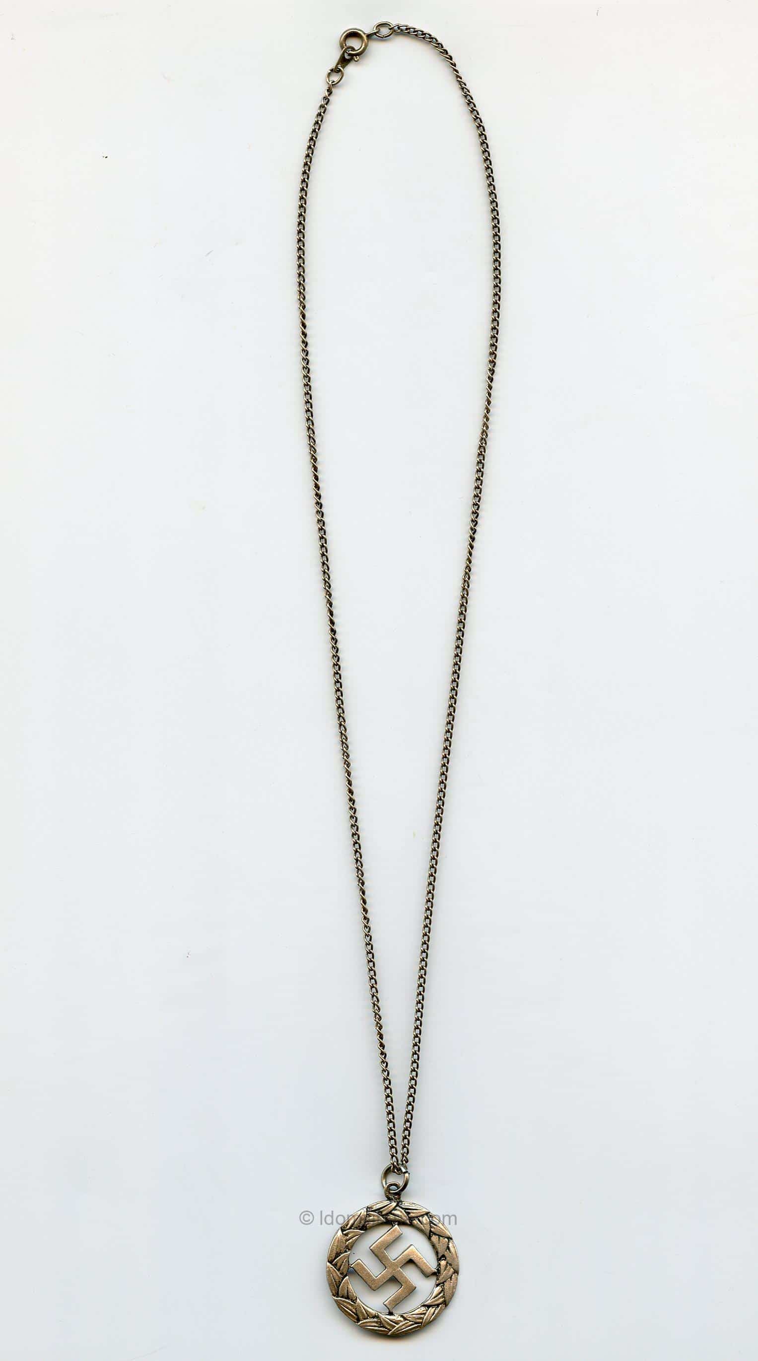 Period sympathie hanger '800' silver - Image 3