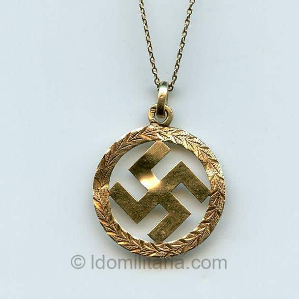 Period sympathie hanger '585' gold - A.G.T.O