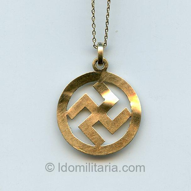 Period sympathie hanger '585' gold - A.G.T.O - Image 2