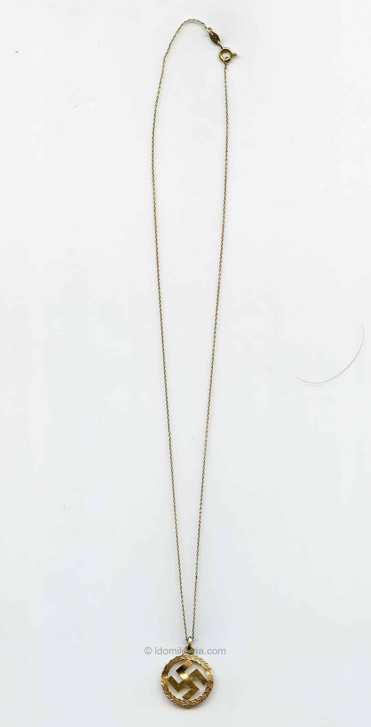 Period sympathie hanger '585' gold - A.G.T.O - Image 3