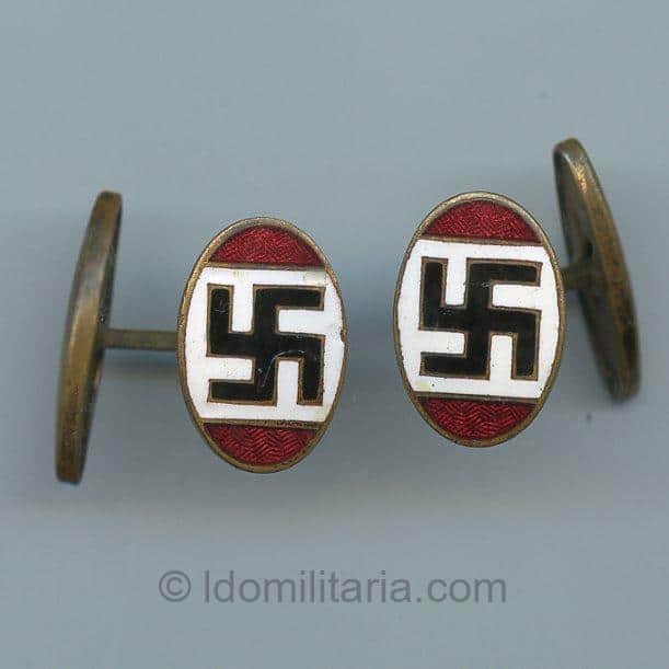 Swastika symapthie cufflinks