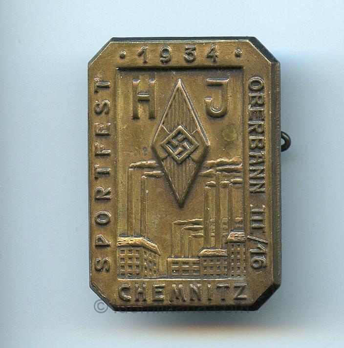 HJ Sportfest Oberbann Chemnitz 1934 tinnie