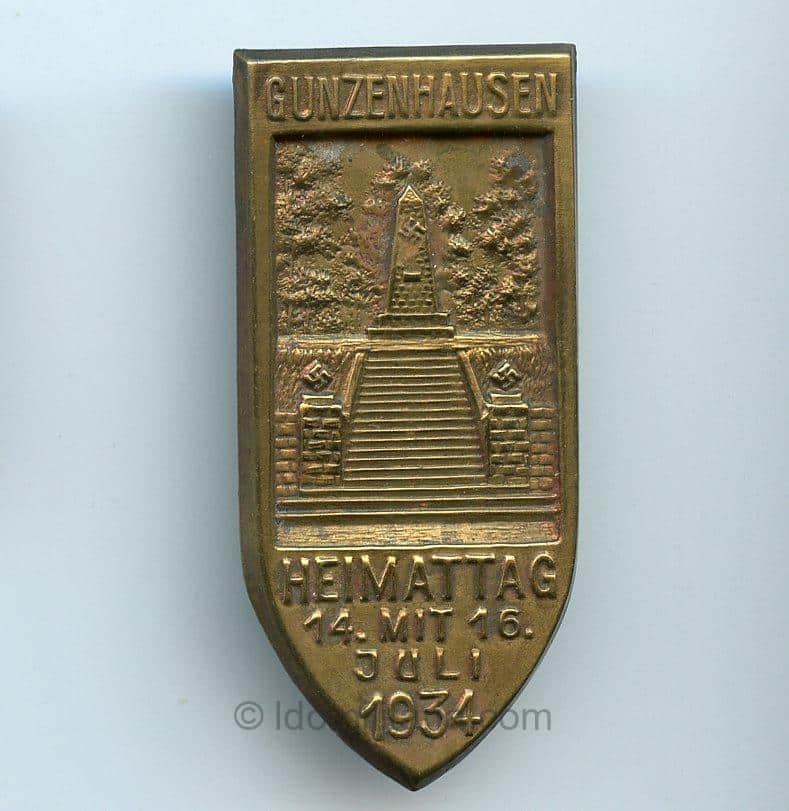 NSDAP 1934 Gunzenhausen Heimattag Tinnie