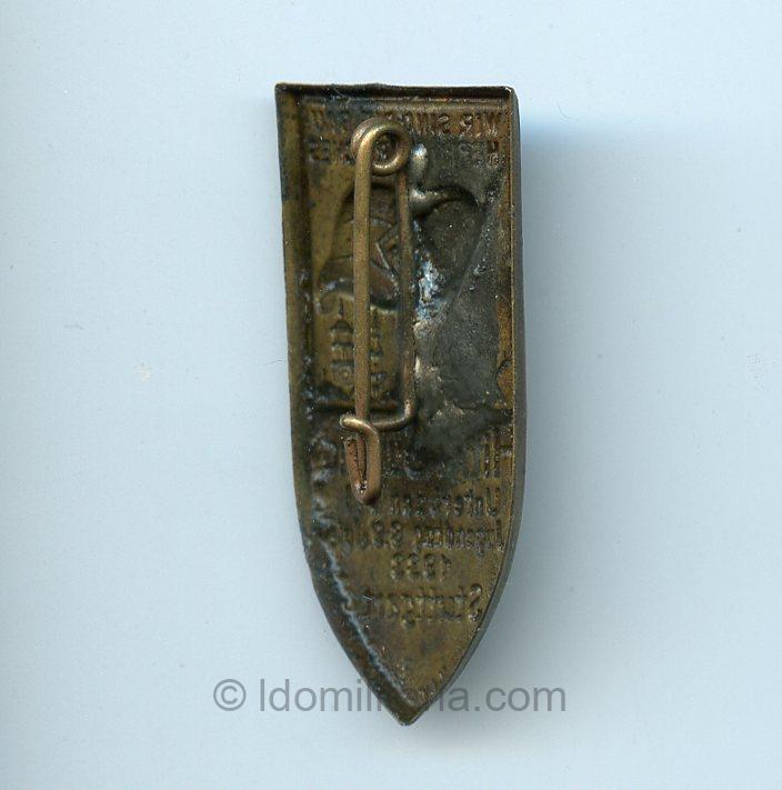 Hitler-Jugend Unterbann V.II Jugendtag Stuttgart – 8.-9. Juni 1933 tinnie - Image 2