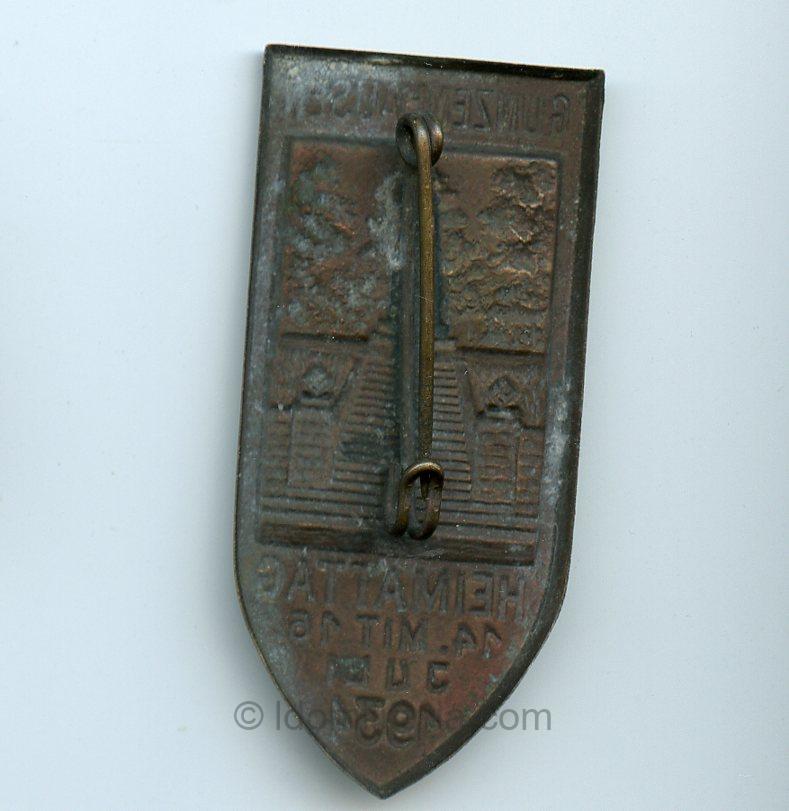 NSDAP 1934 Gunzenhausen Heimattag Tinnie - Image 2