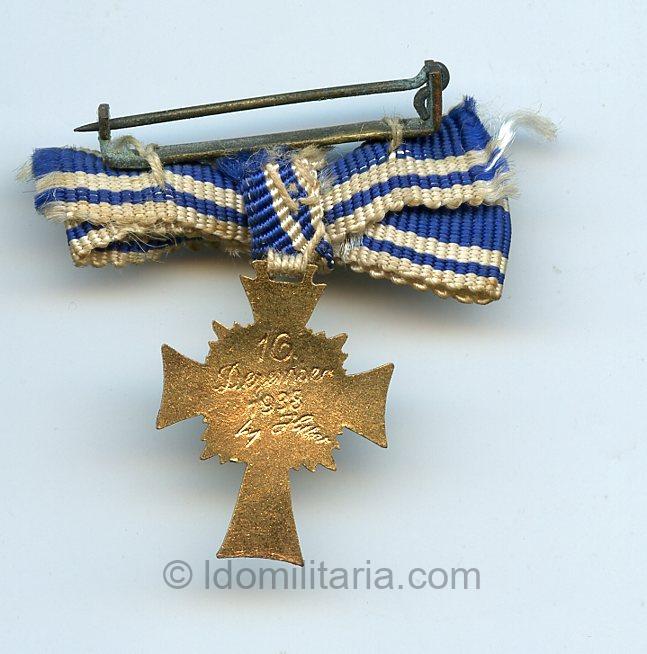 Mothercross in gold miniature – Unmarked - Image 2