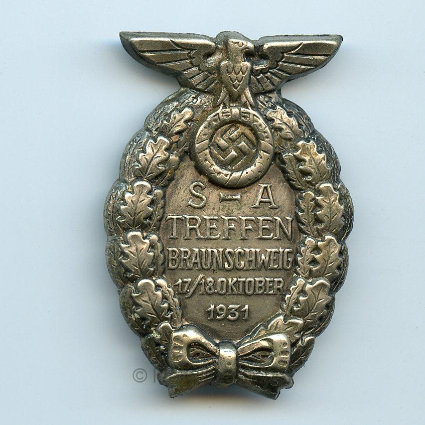 SA Treffen Braunschweig 1931 badge